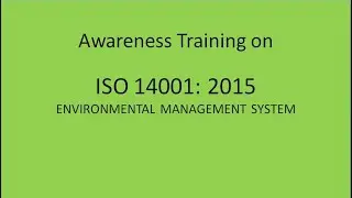 ISO 14001 - 2015 explained