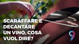 Scaraffare e decantare un vino, cosa vuol dire?