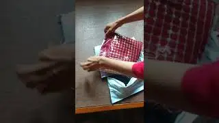 Unboxing saree/satin silk embroidery work saree / vihaan collection# shorts# trending#