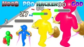 NOOB VS PRO VS HACKER VS GOD in Power Man 3D