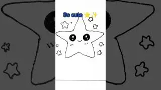 Cute Star Drawing ⭐ | Easy & Satisfying #shorts
