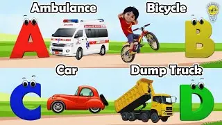 Vehicles Alphabet Song for kids | Vehicle ABC Song | Phonics for Kids | Alphabet Letters, Baby