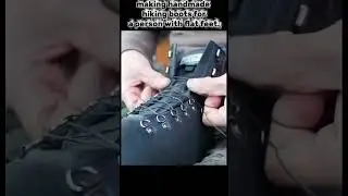 A great process for making handmade hiking boots for a person with flat feet shoe making crafts hand