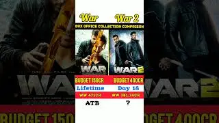 War Vs War 2 Box Office Collection Comparison 🔥 #shorts #war2 #war #hrithikroshan #shortsfeed #virel