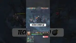 Techies&rsquo; Silence-Burst Combo: Sticky Bomb &rarr; Blast Off! &rarr; Orchid &rarr; Mines #Dota2 #Techies