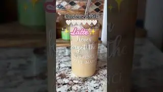 ✨Condensed Milk Latte✨#icedcoffee