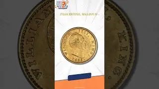 India British India. William IV - East India Company gold Mohur 1835 #numismatics #coincollecting