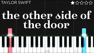 Taylor Swift - The Other Side Of The Door | EASY Piano Tutorial