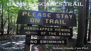 Basin Cascades Trail - Franconia - New Hampshire - 4k - GoPro Hero 8 + Hohem sTeadyCam Pro3.