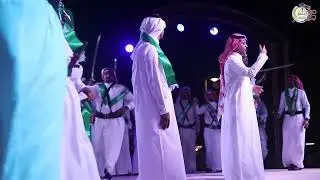 اللوحة الرابعة عرضة الفنان مفرح بن صمان