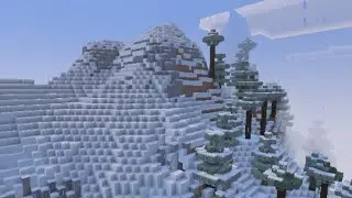 Crossing a mountain… In Minecraft 