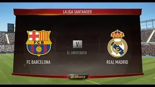 Fifa 17 Barcelona FC vs Real Madrid XBOX 360 Gameplay (English) Fifa 2017