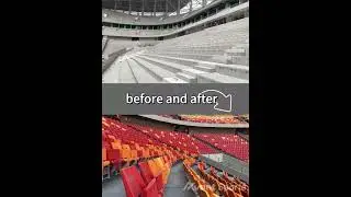 Before and After Comparison of Longxing Stadium