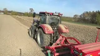 Case Maxxum 125  Siew pszenicy Opolskie