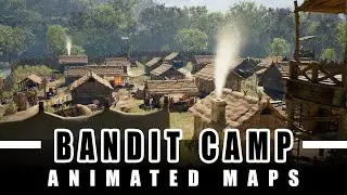 Modular Bandit Camp | Beneos Animated DnD Table Top RPG Battlemap