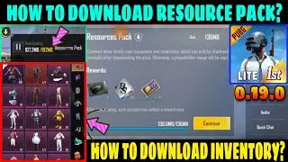 HOW TO DOWNLOAD RESOURCES PACK IN PUBG MOBILE LITE | PUBG LITE DOWNLOAD INVENTORY ITEM | RESOURCE