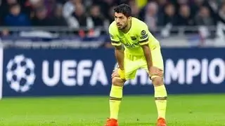 BUT RAT&Eacute; DE SUAREZ CONTRE LYON 🤔🤔