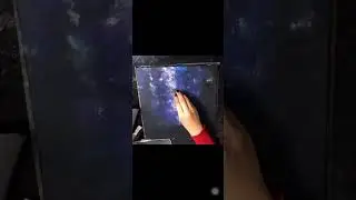 How to draw galaxy 🌌 with simple steps 🩵 #reels #art #canvas #acrylicpainting