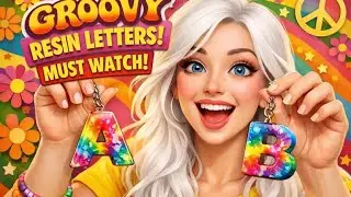These resin letters are 70's groovy! Must watch! They came out so cute 🥰