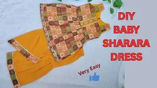Baby Sharara Cutting and Stitching | Baby Sharara with Top | 5 years Baby Sharara Cutting