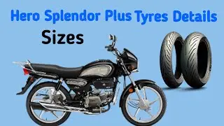 Hero Splendor Plus Tyre Size Guide | Front & Rear Tyre Info @TyresInfo