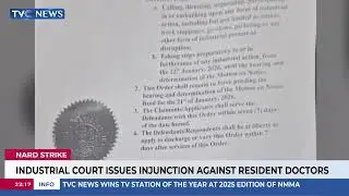 Industrial Court Issues Injunction Against Resident Doctors