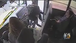 School Bus Driver Saves Student From Being Hit By Speeding Car