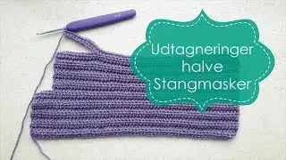 Udtagninger halve stangmasker