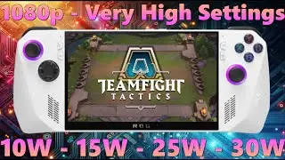How good is TFT X Team Fight Tactics on Asus ROG Ally Z1 Extreme? All Powermodes in 1080p - LoL