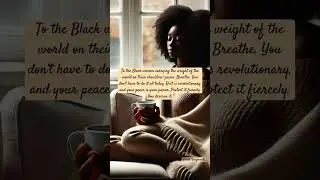 Rest, peace, and self-care #fiercefragments #fiercefemininity #peace #care #blackgirlaffirmations