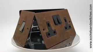 Flat Vintage Rust Sockets and Switches