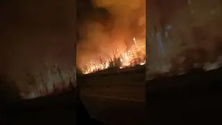 it was so scary it was hot and scary #nwt #hayriver #forestfire #nwtforestfire