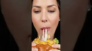 Ultimate Cheese Burger ASMR 🍔 | Satisfying Crunch & Stretch | #juicyburger #chess #burger