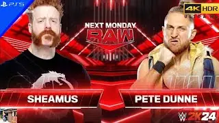 WWE 2K24 (PS5) - SHEAMUS vs. PETE DUNNE | RAW, SEP. 16, 2024 [4K 60FPS]