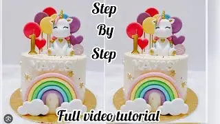 How To Make Unicorn Cake | Making A Rainbow Unicorn Cake | Chef Samabraham