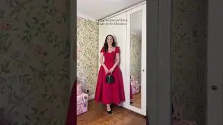 Styling the dress my fiance bought me for Christmas #reddress #classystyle #simplychic