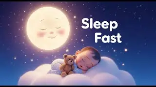 Twinkle Moon Lullaby 🌙 | 3 Hours Baby Sleep Music for Deep Night Sleep  | Kids Learning Stream