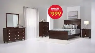 Spencer Queen Bedroom Sets are Only $999 at Bob's Discount Furniture