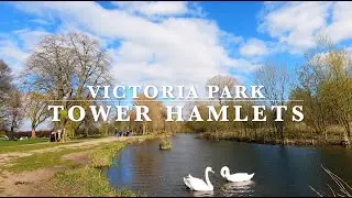 Victoria Park in Tower Hamlets - Old Ford Road - East London - From Homerton