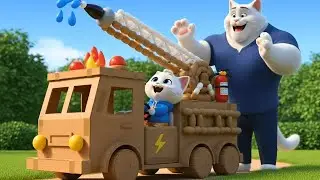 Kitten&rsquo;s Cardboard Fire Truck Was Mocked &mdash; The Ending Is Unreal | AI Cat Story
