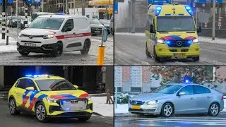HEVIGE SNEEUWVAL IN ROTTERDAM ❄️ | Hulpdiensten met SPOED onderweg!