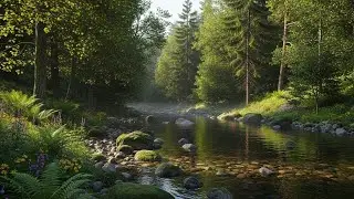 Natural River Water Sounds for Deep Sleep Anxiety Relief and Inner Peace | For Anxiety Relief