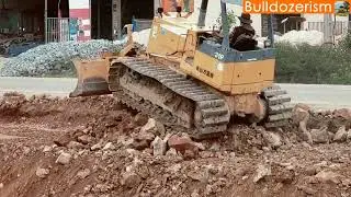 Amazing BULLDOZER D31P (13) Great Project LANDFILL with Perfectly Skillful Driver Pushing Soil