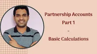 Interest on Capital, Interest on Drawings and Commission//(In English)//Partnership//CA CMA/Class 12