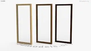 Window Wooden 3D model by 3DModels.org