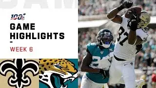 Saints vs. Jaguars Week 6 Highlights | NFL 2019