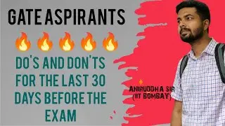 GATE 2023 LAST 1 MONTH PREPARATION STRATEGY | ANIRUDDHA SIR | IIT B @TheCivilGuruji #gate2023