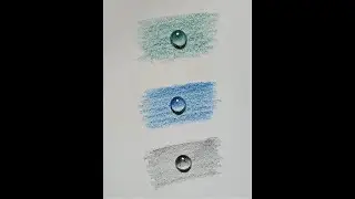 3D Water Drops Drawing for Beginners | How to Draw 3D Water Drops