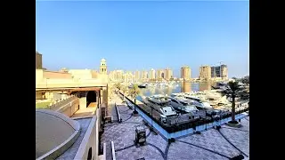 13,000 QAR | ELEGANT 2BDR TOWNHOUSE IN PORTO ARABIA, THE PEARL-QATAR | AMAZING MARINA VIEW