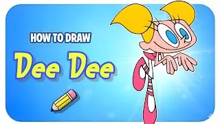 how to draw Dee Dee from Dexter's laboratory step by step easy